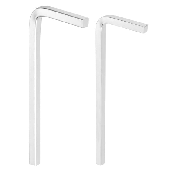 2Pcs L-Shaped Square Head Wrench 3/4mm Carbon Steel L-Key 4 Points Metric Bolt Wrenches Repairing Tool for Basic Home Repair DIY Project and General Applications
