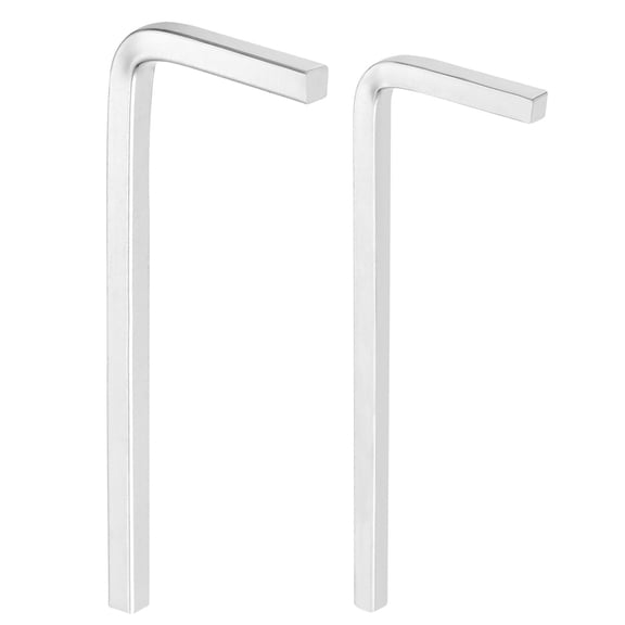 2Pcs L-Shaped Square Head Wrench 7/8mm Carbon Steel L-Key 4 Points Metric Bolt Wrenches Repairing Tool for Basic Home Repair DIY Project and General Applications