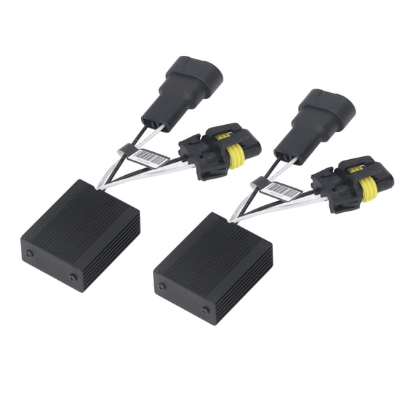 2Pcs LED Canbus Decoder Headlight Bulb Light Error Canceller Accessory Set Kit C14 9006