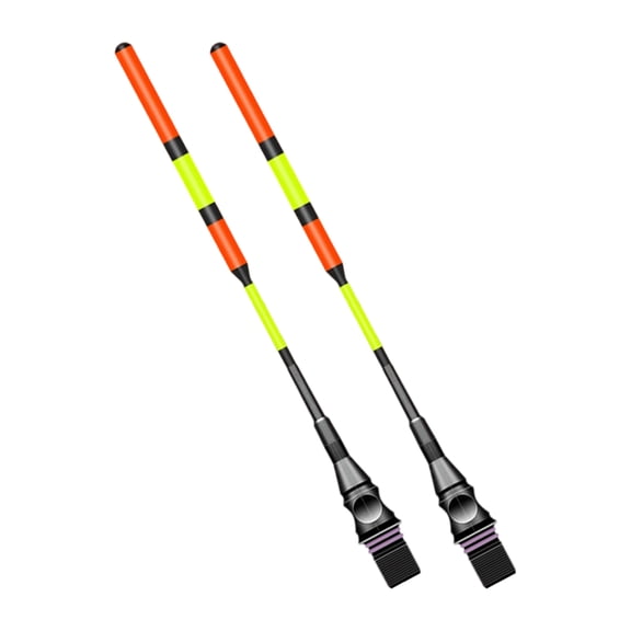 2Pcs LED Glow Float Top Mount Night Fishing Tool, Sensitive Bright Floats Replacement Fish Buoys Accessories