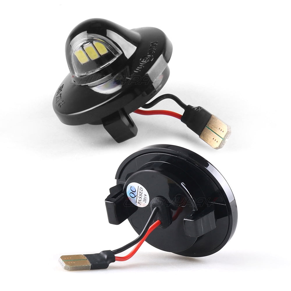 2Pcs LED License Plate Light Bulb Assembly Replacement For 1990-1999 Ford F250