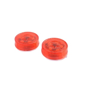 2Pcs LED Strobe Lights Universal Cordless Car Door 5Leds Warning Beacon Light with Magnetic for Anti rear-end Collision Red