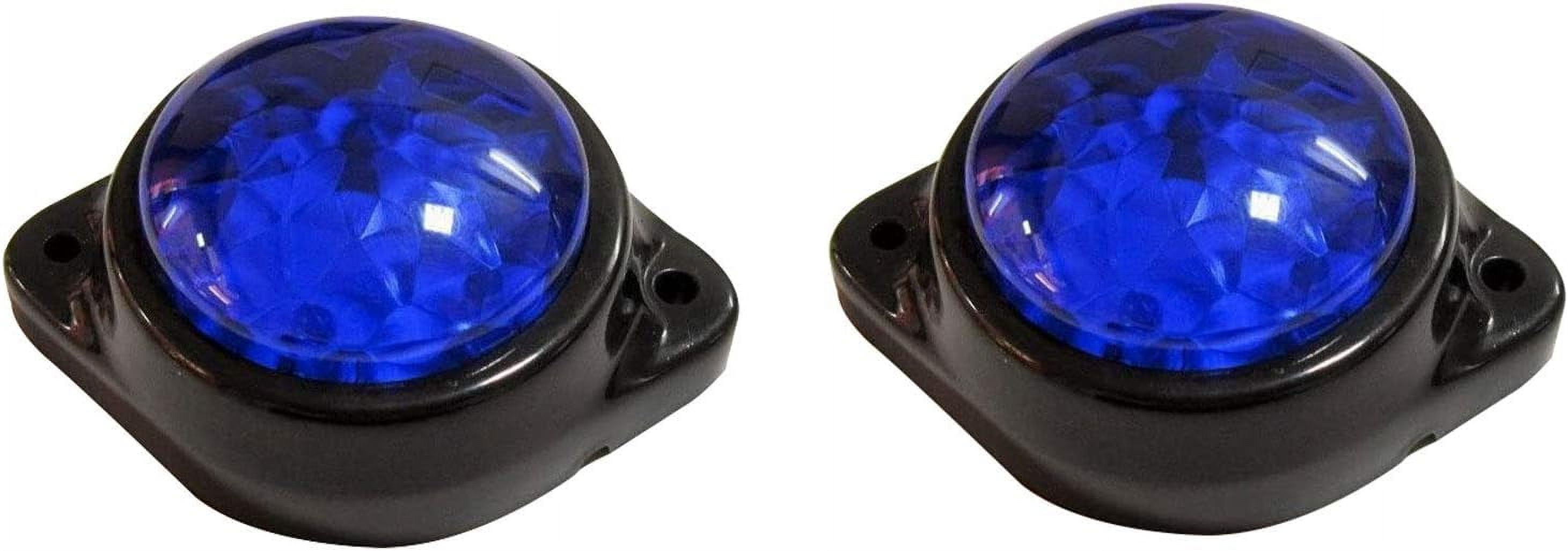 2Pcs LED Trailer Tail Lights 4Inch 24LED Round Amber Turn Signal Black Rubber Ring Truck Tail Lights Stop Brake Marker Light for 12V, RV, Truck Tail Lights, UTV, Truck, Tractor, Trailer