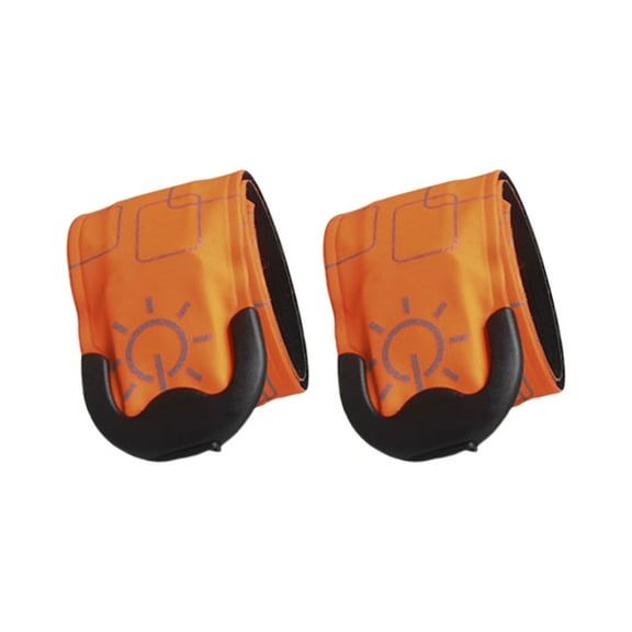 2Pcs LED Wristband USB Rechargeable Light Bracelet Wearable Running Arm Belt Outdoor Sports Running LED Glowing Bracelet