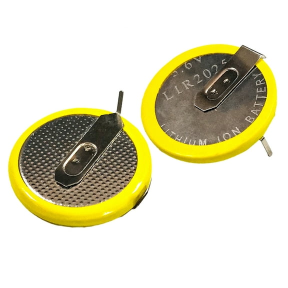 2Pcs LIR2025 3.6V 20mAh Lithium Button Cell For Watch Calculators Clock Computers Remote Control Toy Rechargeable