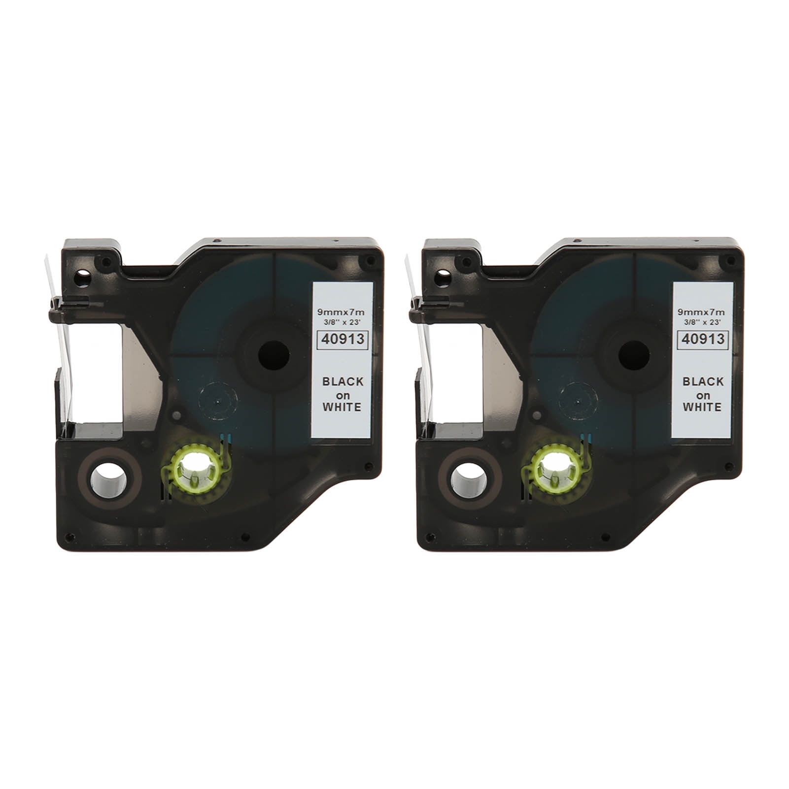 2Pcs Label Tape for D1 Black On White Label Replacement Label Maker