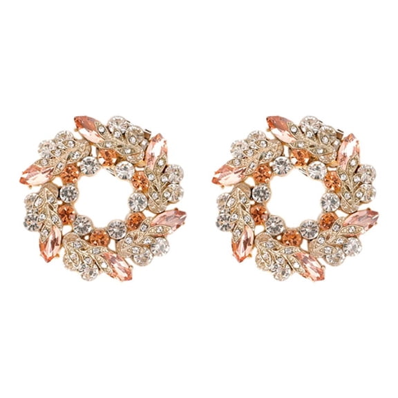 2Pcs Lady Shoe Clip Wedding Women Bride High Heel Charm Buckle Clamp Shiny Rhinestone Decorative Clips Shoe Decorations