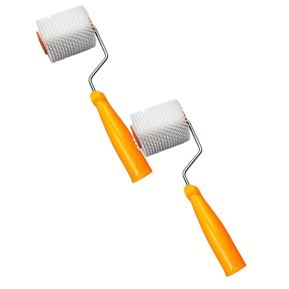 2Pcs Laminate Flooring Roller For Smooth Epoxy And Mud Application With Ergonomic Handle Furniture Protection
