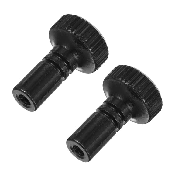2Pcs Lamp Turn Knob On/Off Brass Light Switch Knob Lamp Knob Lamp Switch Extension 19mm Length for Lamp Socket Switch, Black