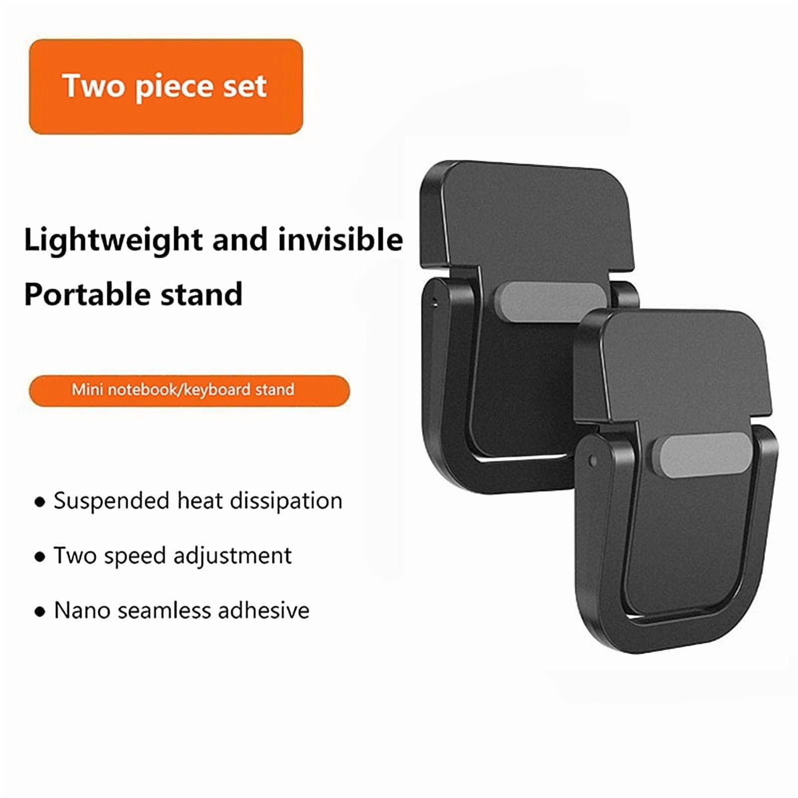 Mini Laptop Riser Stand 2Pcs Laptop Stand Mini Portable Holder Foldable Nvisible Laptop Riser ...