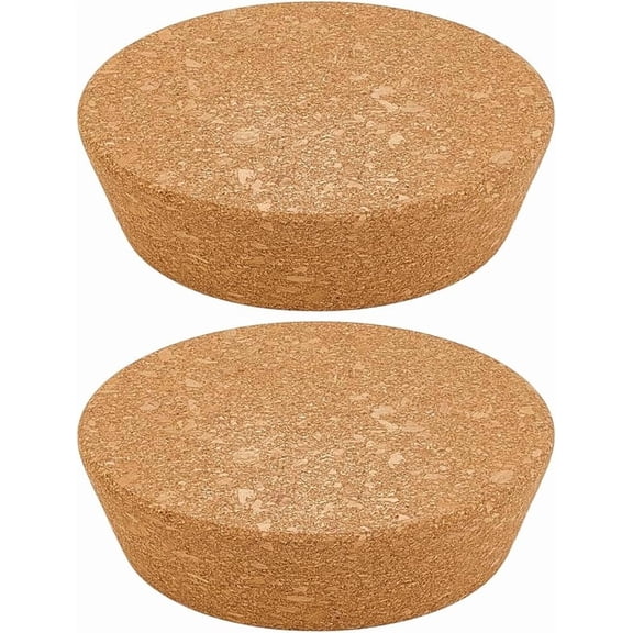 2Pcs Large Cork Stoppers 3.5~4.3 Inch Cork Bottle Stoppers Tapered Corks Plugs Corks Canning Jar Lids Wood Tapered Plugs Wooden Taper Stopper