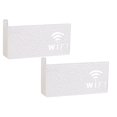 2Pcs Large Food Storage Containers Router Organizer Box Wifi Tv Wall