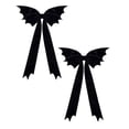 thumbnail image 1 of 2Pcs Large Halloween Bat Bow Decor Gothic Style Giant Black Bows, Halloweens Decor Christmas Tree Topper Bows Decorations for Indoor Room Party Hanging, 1 of 5