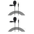 thumbnail image 1 of 2Pcs Lavalier Lapel Microphones 3.5mm Connector Lavalier Microphone, 1 of 8