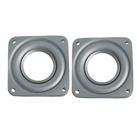 2Pcs Lazy Ball Bearing Metal Swivel Plate - 72 X 72 X 9 mm & 95 X 95 X 9 Mm