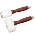 2Pcs Leather Carving Craft Hammer Tool Kit Cowhide Punch Cutting Sewing