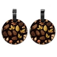 thumbnail image 1 of 2Pcs Leather Round Acorns Cruise Luggage Tag with Privacy Cover and Name ID Tag - Suitable for Travel Handbags Backpacks School Bags Luggage Tags, 1 of 7