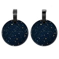 thumbnail image 1 of 2Pcs Leather Round Galaxy Planet Cruise Luggage Tag with Privacy Cover and Name ID Tag - Suitable for Travel Handbags Backpacks School Bags Luggage Tags, 1 of 7