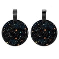 thumbnail image 1 of 2Pcs Leather Round Galaxy Planet Cruise Luggage Tag with Privacy Cover and Name ID Tag - Suitable for Travel Handbags Backpacks School Bags Luggage Tags, 1 of 7