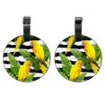 thumbnail image 1 of 2Pcs Leather Round Parrot Cruise Luggage Tag with Privacy Cover and Name ID Tag - Suitable for Travel Handbags Backpacks School Bags Luggage Tags, 1 of 7