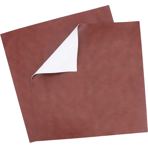 2Pcs Leather Sheet 11.8" Square Crafting Leather Full Grain Buffalo Crazy Horse Leather Sheets 1.2mm Purses Wallets Earrings Leather Handicraft Saddle Brown Brown DIY
