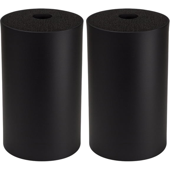 2Pcs Leg Extension Pad Replacement 7 Inch Foot Foam Roller for Weight Bench, PEC Deck, PU High Density Sponge Cover for Home Gym Workout Legs Training Accessories Used for Inversion Table Sit Ups Tub