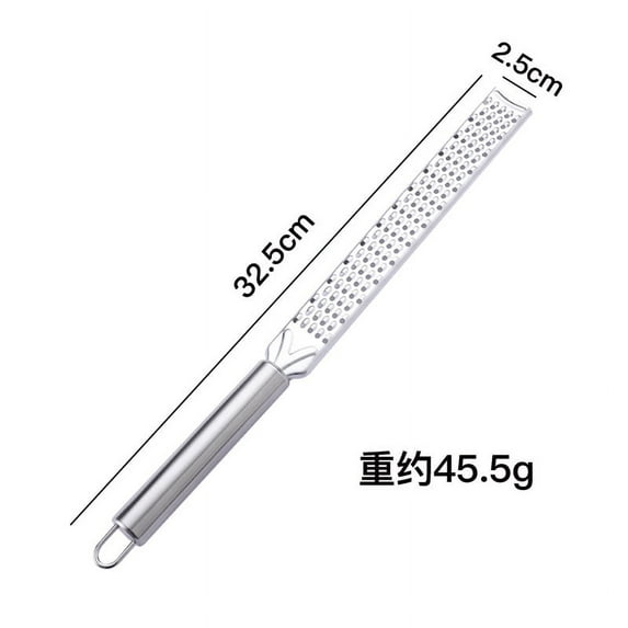 2Pcs Lemon Zester Cheese Grater with Non-Slip Handle, 12.8" Stainless Steel Zesting Tool for Citrus, Chocolate, Ginger, Fruit, Veggie, Professional & Home Baking, , 2*Lemon Zest Cheese Grater