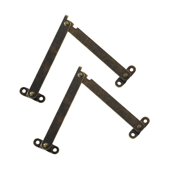 2Pcs Lid Support Hinge Box Lid Hinge Display Bracket Lift Up Stay Hinge Furniture Hardware for Box Case