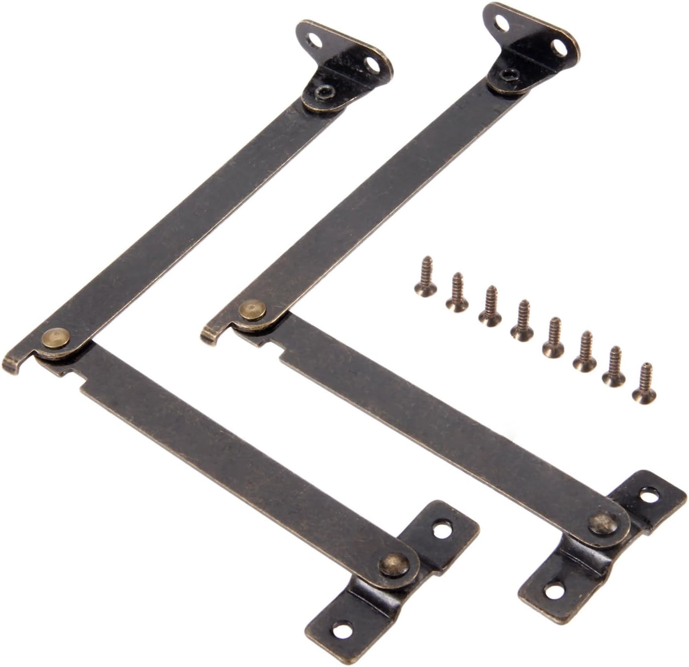 Box Support Hinges 2Pcs Lid Support Hinges, Left Side Folding Lift Up Stay Hinge, Display ...