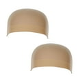 thumbnail image 1 of 2Pcs Light Brown Stocking Wig Caps Stretchy Nylon Wig Caps for Women, 1 of 5