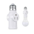 thumbnail image 1 of 2Pcs Light Bulb Socket Adaptor,Socket Adapter,3 Prong Light Socket Adapter Plug,Screw to Bayonet Bulb Socket Adaptor Convertor,for E26 E27 LED Bulbs and Incandescent Bulbs, 1 of 9