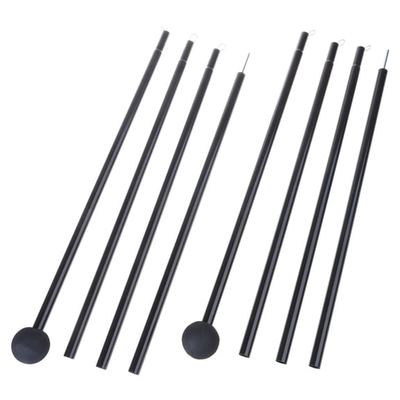 2Pcs Light Weight Canopy Poles Adjustable Length Outdoor Awning Poles Shelter Building Tarps Rod Enduring