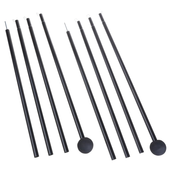 2Pcs Light Weight Canopy Poles Adjustable Length Outdoor Awning Support Poles Shelter Building Tarps Rod Enduring