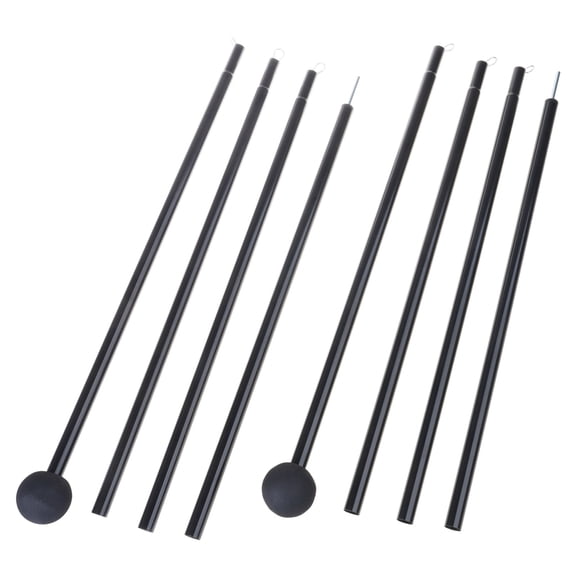 2Pcs Light Weight Canopy Poles Adjustable Length Outdoor Awning Support Poles Shelter Building Tarps Rod Enduring