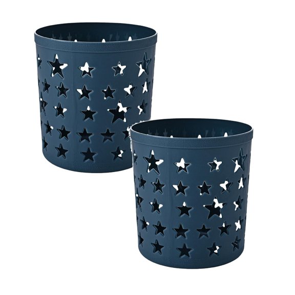 2Pcs Lightweight Star-Shaped Plastic Pen Holder, Star Holder Desk Organizer for Office Desk Study Tableroom Reception Desk