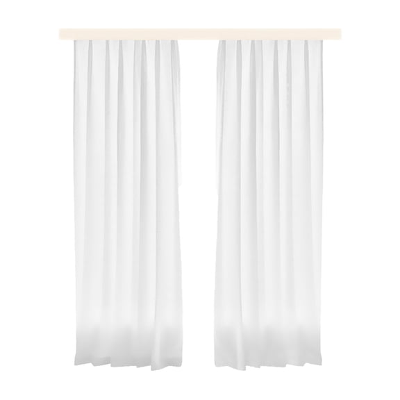 2Pcs Linen Pinch Pleated Curtains, Exquisite Linen Style Window Drapery Decorations, Ripple Fold Curtains for Living Room, 150x270cm/59.06x106.3in