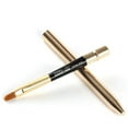 thumbnail image 1 of 2Pcs Lip Brush Soft Bristles Lipstick Makeup Brushes Applicator Beauty Metal Tools, 1 of 7