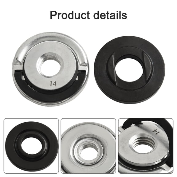 2Pcs Locking Plate Chuck For M14 Angle Grinder Sds Quick-Release Nut Clamping Fangkenuo