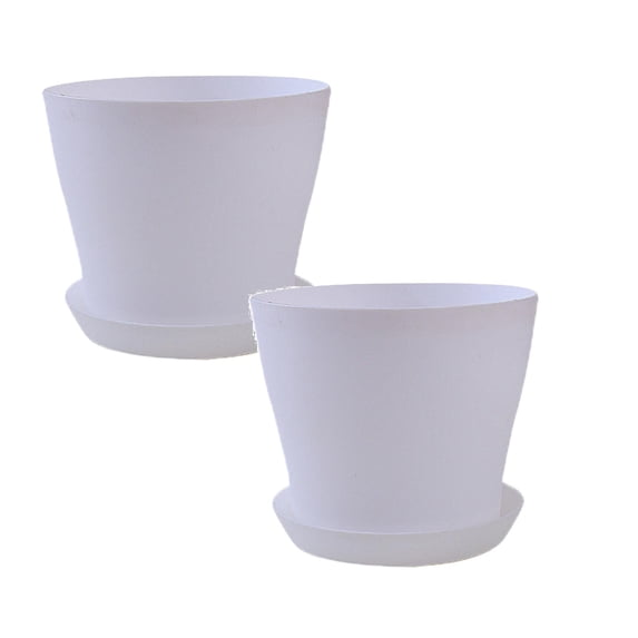 2Pcs Long Open Flowerpot Resin Flowerpot Balcony Large Rose Pot Pot Succulent Flowerpot Flower Pots