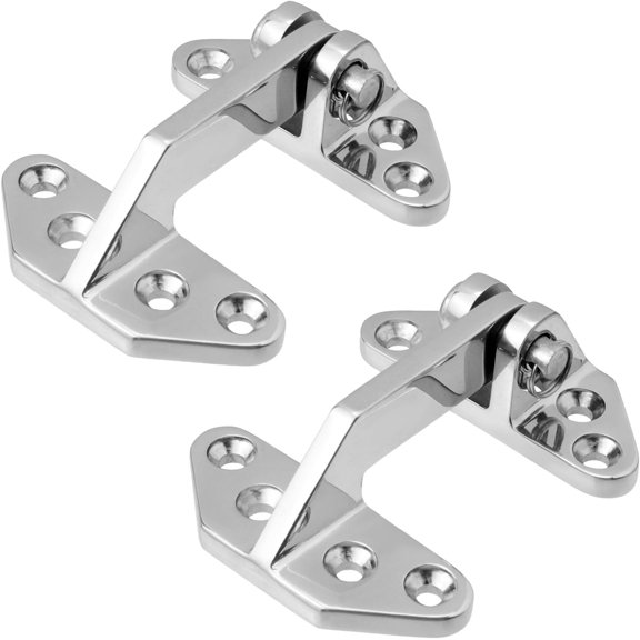 2Pcs Long Reach Hatch Hinge Heavy Duty Boat Hatch Hinge with Removable Pin (3.6"/92mm x 2.9"/73mm)
