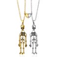 2Pcs Lovely Love Heart Ghost Pendant Necklace Set For Women