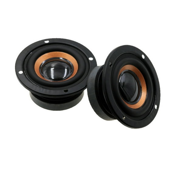 2Pcs Low Frequency Tweeters Speakers 2Inch 4Ohm 3W Waterproof Full Requency Round Bass Waterproof