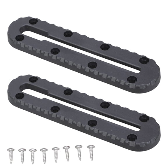 2Pcs Low Profile Track Fishing Rod Holder Mounting Base Rack Kayak Slide Track Rails Bracket for Fish Fider, Cup Holder
