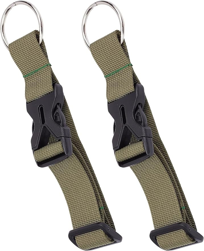 2Pcs Luggage Straps Coat Jacket Gripper Holder Suitcase Belt Clip Ring