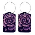 2Pcs Luggage Tags for Suitcase, Unique Pattern Design, Privacy Flap