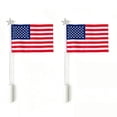 thumbnail image 1 of Qjidjing 2Pcs Luminous Flag, Handheld Banner, Built-In Lighting with Patriotic Independence Day American Flag Pattern, for Night Parade, Outdoor Celebration, Holiday Party, 1 of 7
