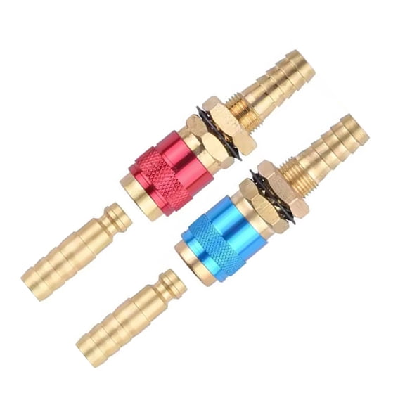 2Pcs M 6/M 8/M 10 Brass Quickly Connects Adapters Quickly Connectors For TIG Welder Torches Water Cooling Systems