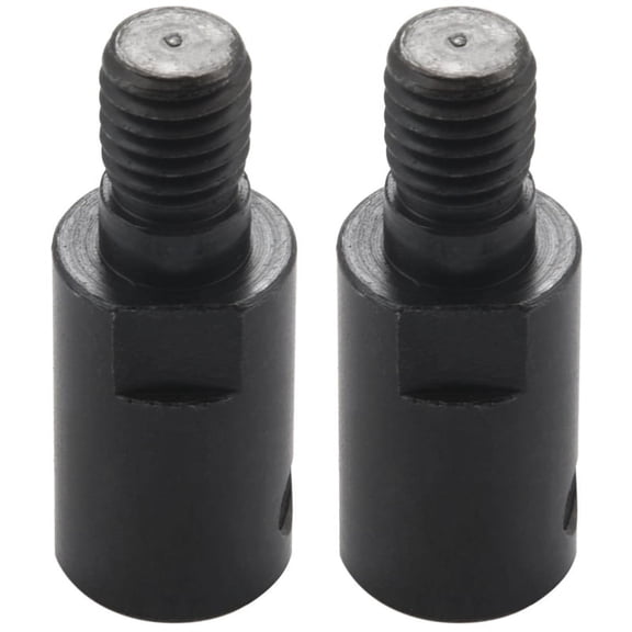 2Pcs M10 5 mm Dc Motor Shaft Drill Adapter for Saw Blade Connection Coupling Joint Connector Coupler Sleeve Tools,2 x Motor Shaft Coupling,black