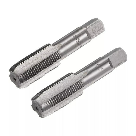 2Pcs M18-X1.5 Tap Rh Threading Tool M18- X 1.5Mm Metric Thread Tap Right Hand M18- X 1.5 Tool Set Drill Tools