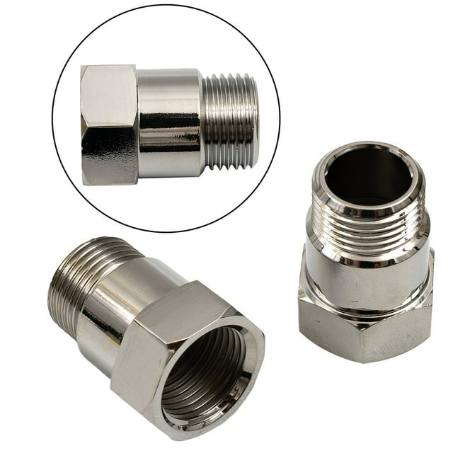 2Pcs M18x1.5mm Threaded O2 Oxygen Sensors Fitting Adapter